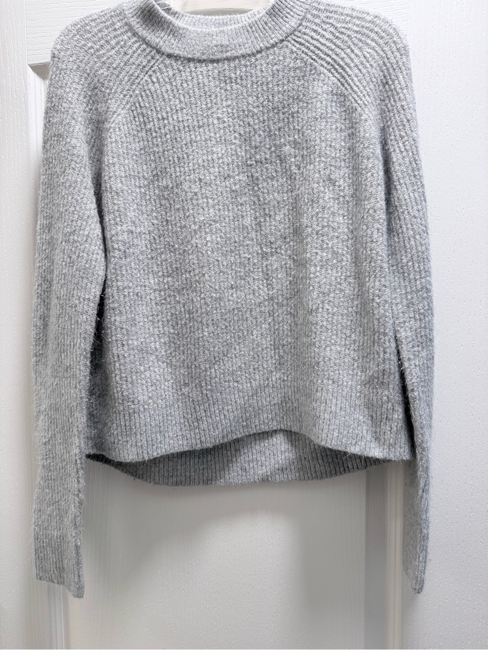 H&M Light Gray Crewneck Knit Sweater